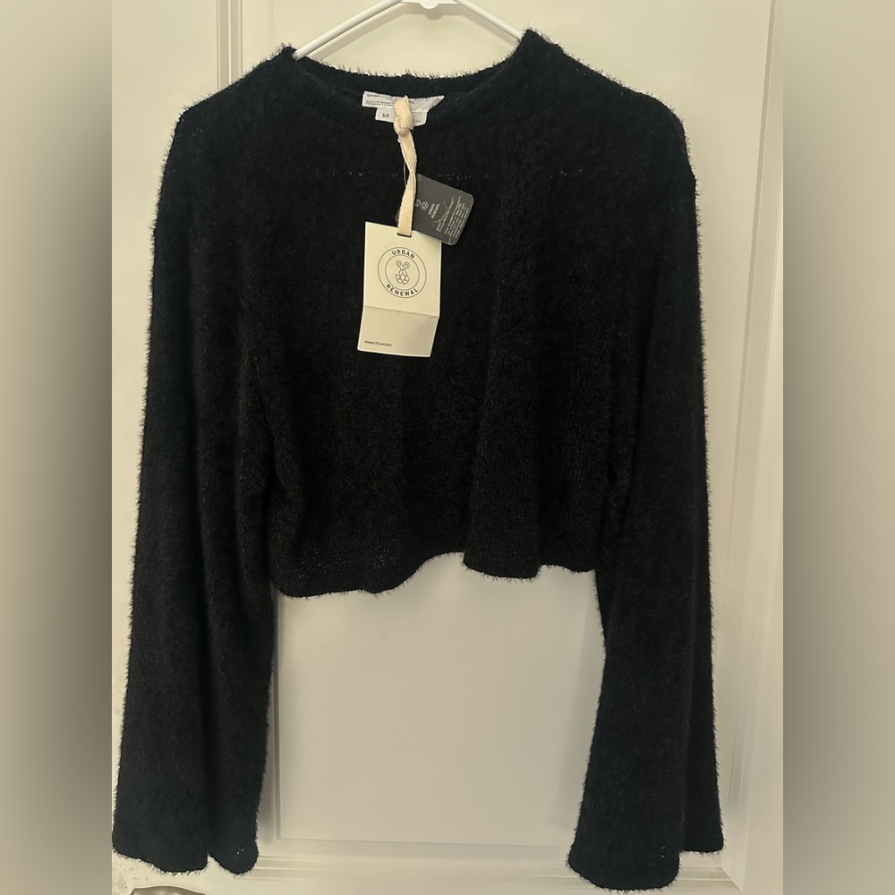 Urban outfitters Sherpa Black Sweater